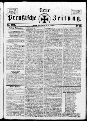 Neue preußische Zeitung vom 15.12.1849
