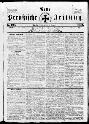 Neue preußische Zeitung vom 22.12.1849