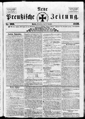 Neue preußische Zeitung vom 23.12.1849
