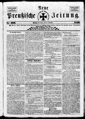 Neue preußische Zeitung vom 25.12.1849