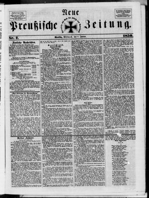 Neue preußische Zeitung vom 09.01.1850