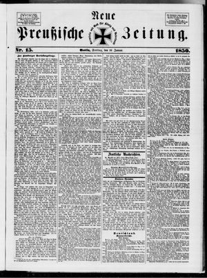 Neue preußische Zeitung vom 18.01.1850