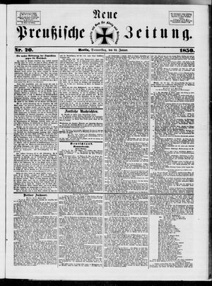 Neue preußische Zeitung vom 24.01.1850