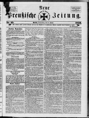 Neue preußische Zeitung vom 31.01.1850