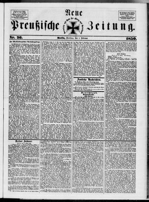 Neue preußische Zeitung vom 01.02.1850