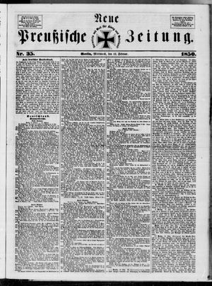 Neue preußische Zeitung vom 13.02.1850