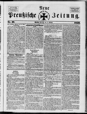 Neue preußische Zeitung vom 15.02.1850