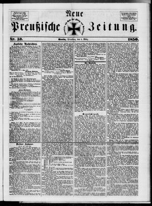 Neue preußische Zeitung vom 05.03.1850