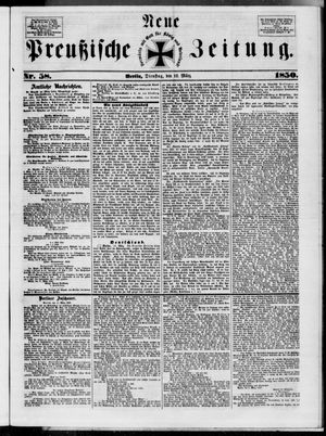 Neue preußische Zeitung vom 12.03.1850