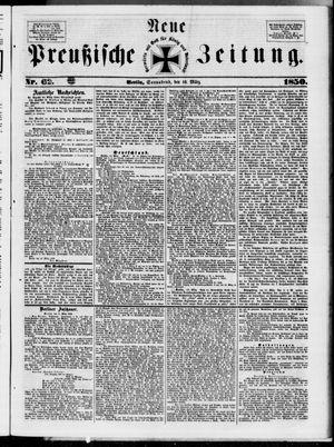 Neue preußische Zeitung vom 16.03.1850