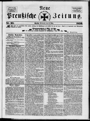 Neue preußische Zeitung vom 20.03.1850