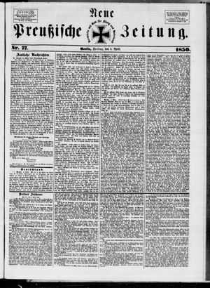 Neue preußische Zeitung vom 05.04.1850