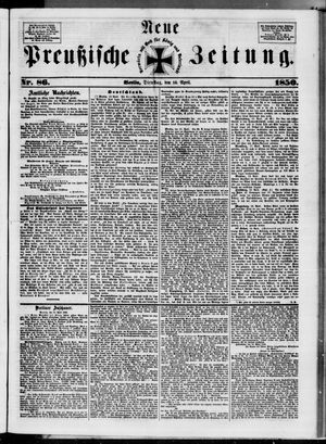 Neue preußische Zeitung vom 16.04.1850