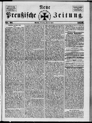 Neue preußische Zeitung vom 30.04.1850