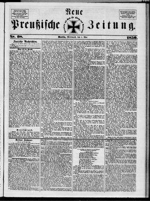 Neue preußische Zeitung vom 01.05.1850