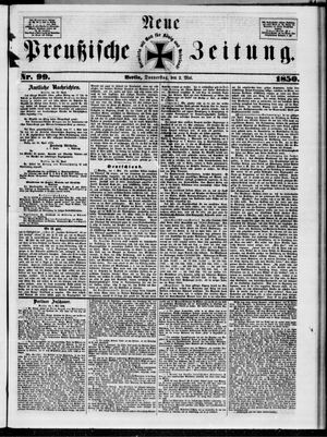Neue preußische Zeitung vom 02.05.1850