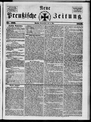 Neue preußische Zeitung vom 11.05.1850