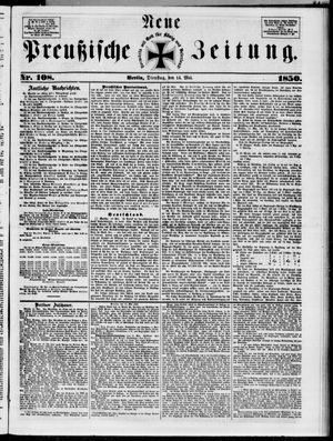 Neue preußische Zeitung vom 14.05.1850