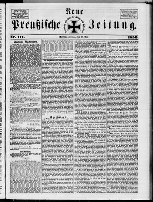 Neue preußische Zeitung vom 17.05.1850