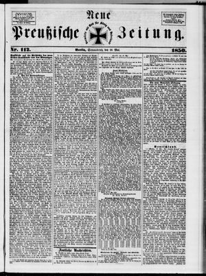 Neue preußische Zeitung vom 18.05.1850