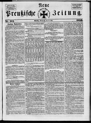 Neue preußische Zeitung vom 22.05.1850