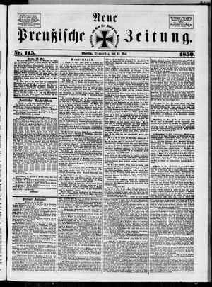 Neue preußische Zeitung vom 23.05.1850