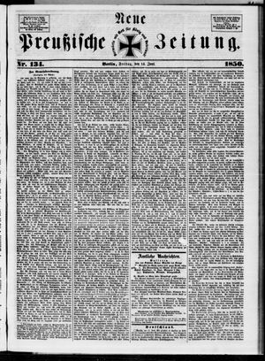Neue preußische Zeitung vom 14.06.1850