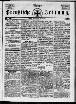 Neue preußische Zeitung vom 15.06.1850