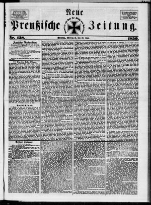 Neue preußische Zeitung vom 19.06.1850