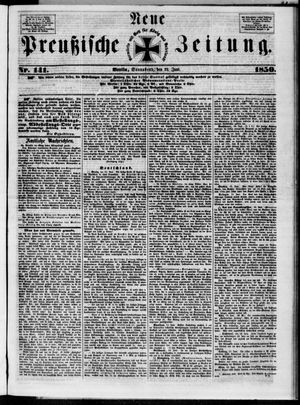 Neue preußische Zeitung vom 22.06.1850