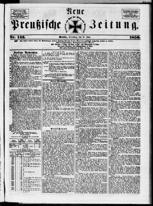 Neue preußische Zeitung vom 25.06.1850