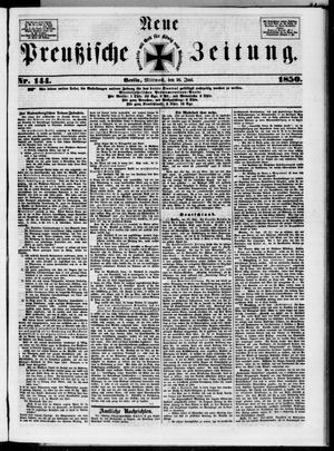 Neue preußische Zeitung vom 26.06.1850