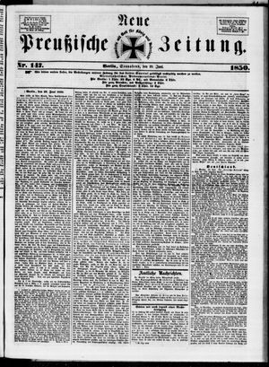 Neue preußische Zeitung vom 29.06.1850