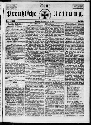 Neue preußische Zeitung vom 10.07.1850