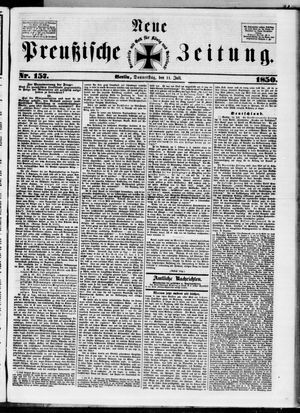 Neue preußische Zeitung vom 11.07.1850