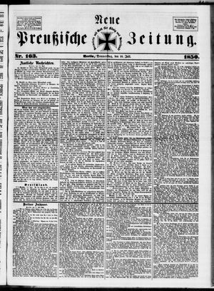 Neue preußische Zeitung vom 18.07.1850