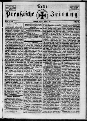 Neue preußische Zeitung vom 26.07.1850