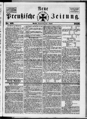 Neue preußische Zeitung vom 03.08.1850