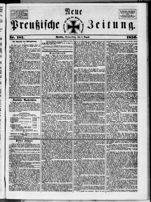 Neue preußische Zeitung vom 08.08.1850