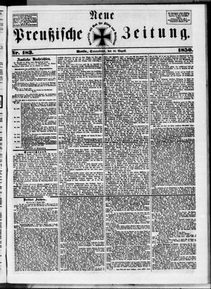 Neue preußische Zeitung vom 10.08.1850