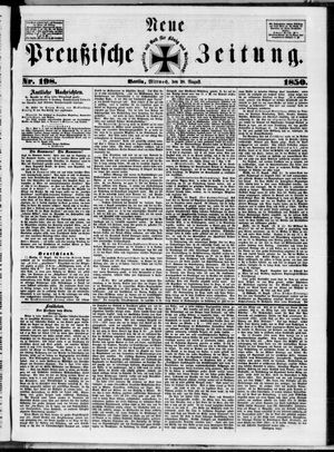 Neue preußische Zeitung vom 28.08.1850