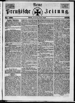 Neue preußische Zeitung vom 29.08.1850