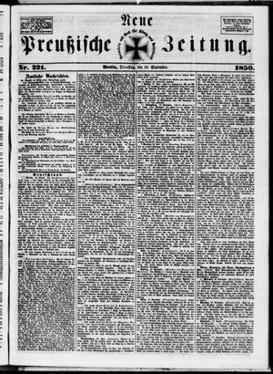Neue preußische Zeitung vom 24.09.1850