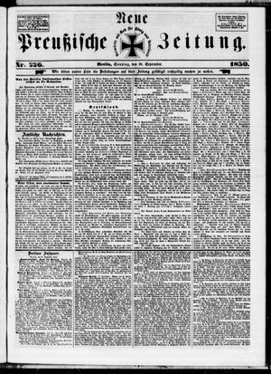 Neue preußische Zeitung vom 29.09.1850