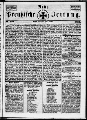 Neue preußische Zeitung vom 03.10.1850