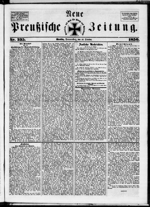 Neue preußische Zeitung vom 10.10.1850