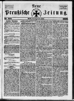 Neue preußische Zeitung vom 20.10.1850
