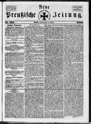 Neue preußische Zeitung vom 22.10.1850