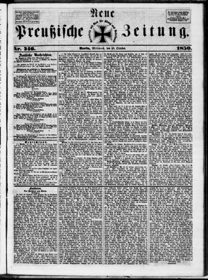 Neue preußische Zeitung vom 23.10.1850