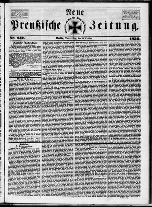 Neue preußische Zeitung vom 24.10.1850